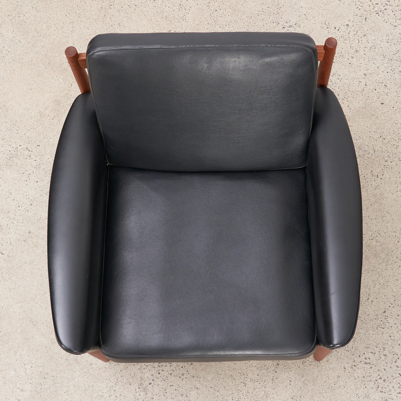 Teak & Vinyl Lounge Chair by Grete Jalk for France & Søn, Denmark - Image 5
