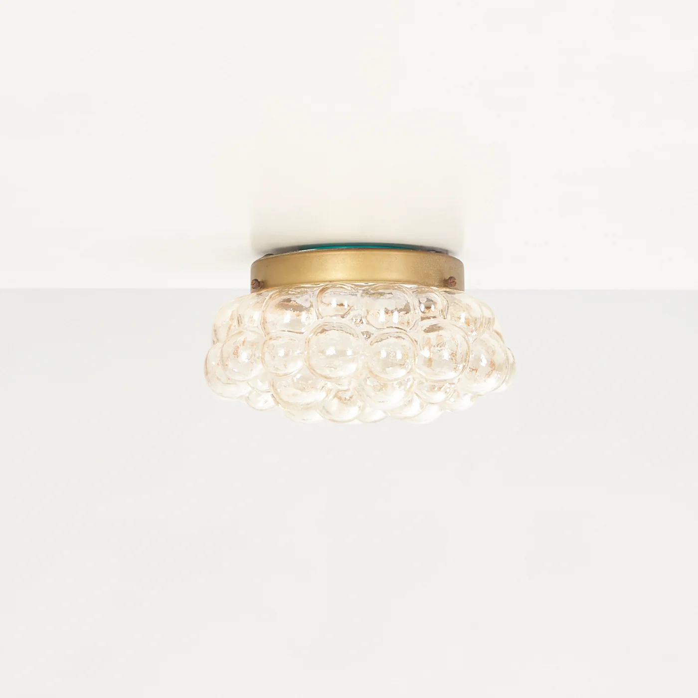 Textured Glass Flush Mount Light