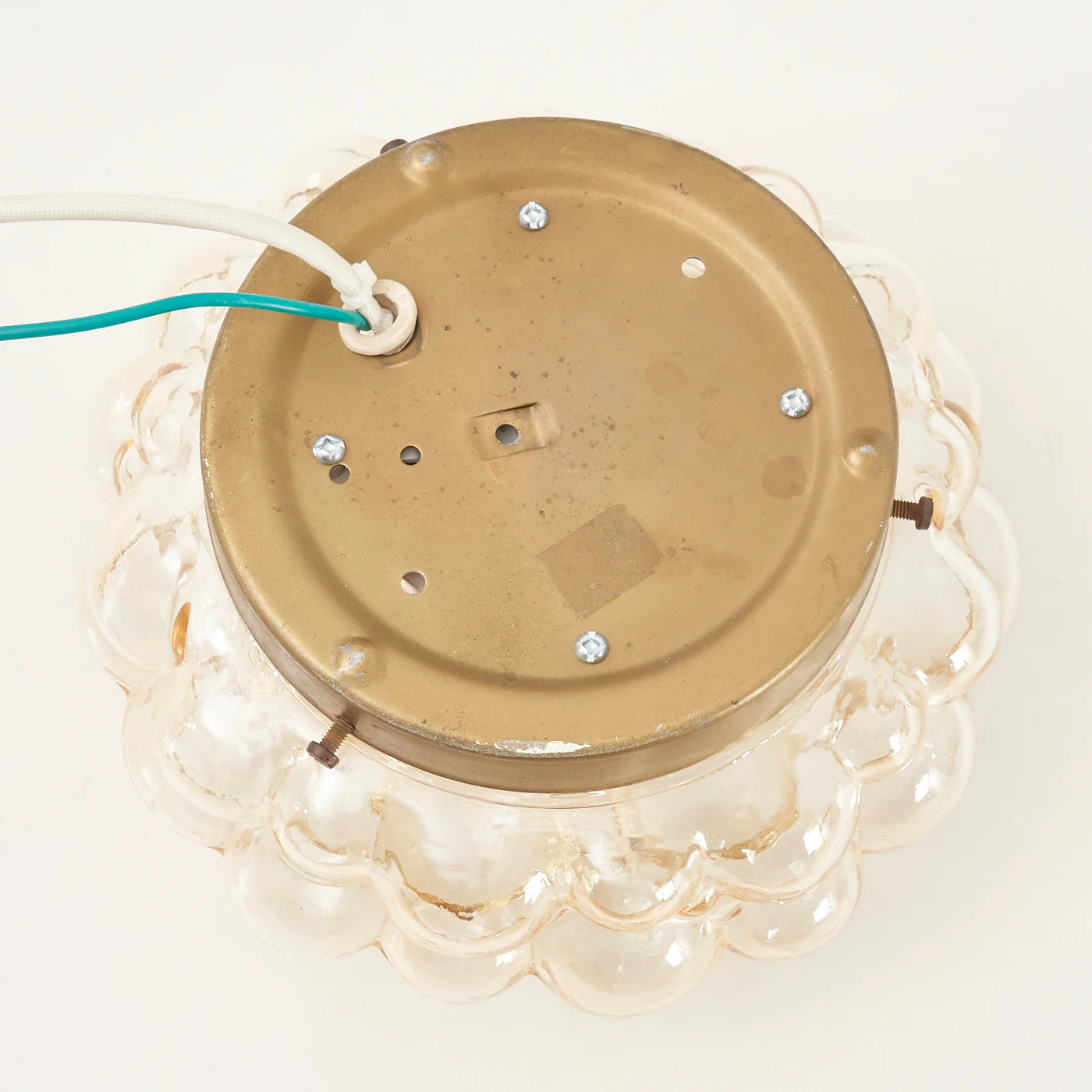 Textured Glass Flush Mount Light - Image 5