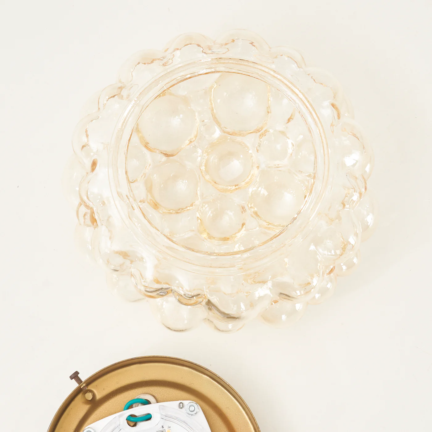 Textured Glass Flush Mount Light - Image 8