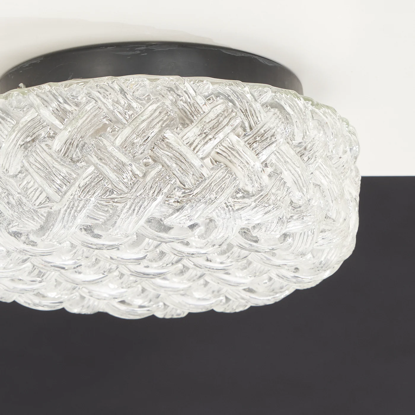 Textured Glass Flush Mount Light - Image 3