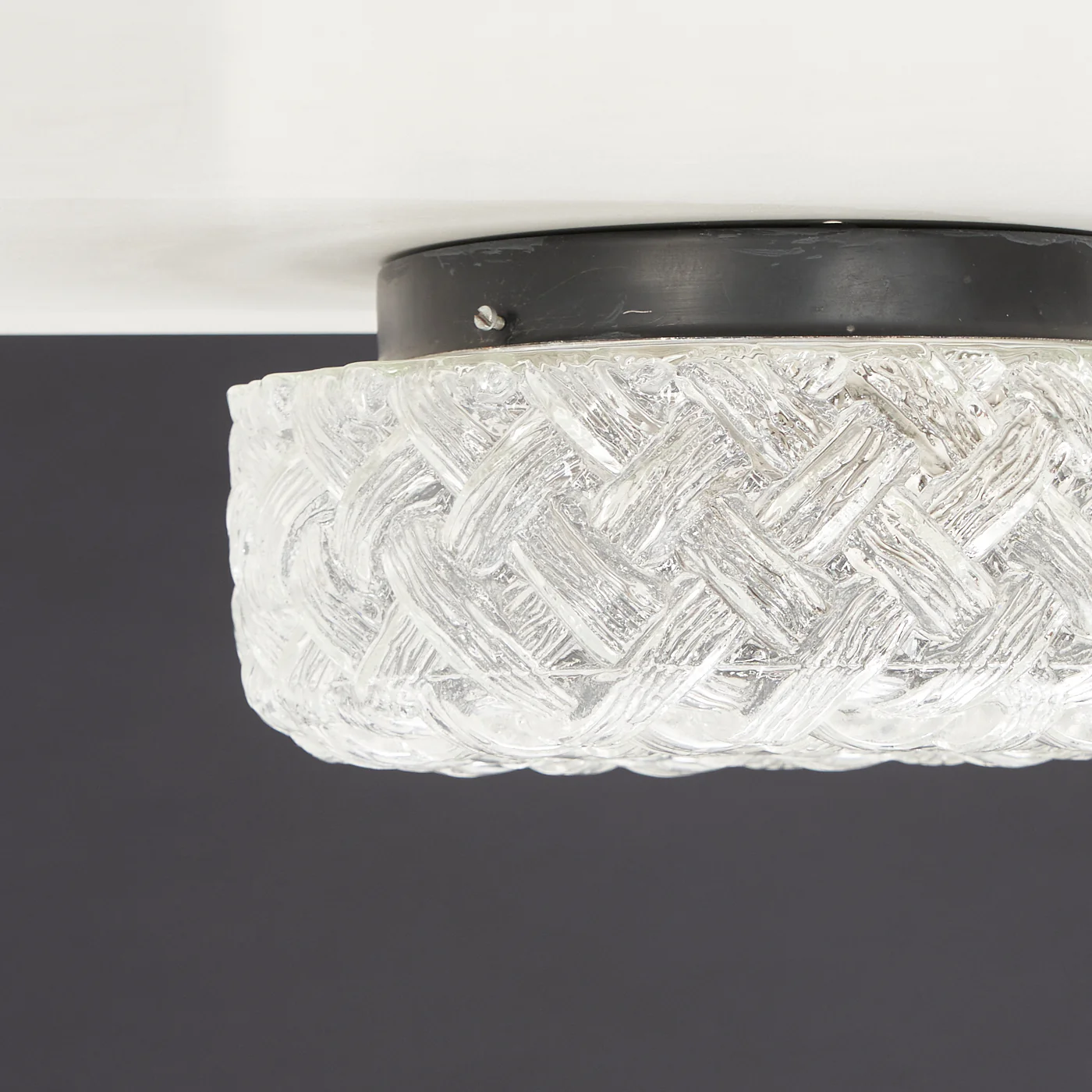Textured Glass Flush Mount Light - Image 4