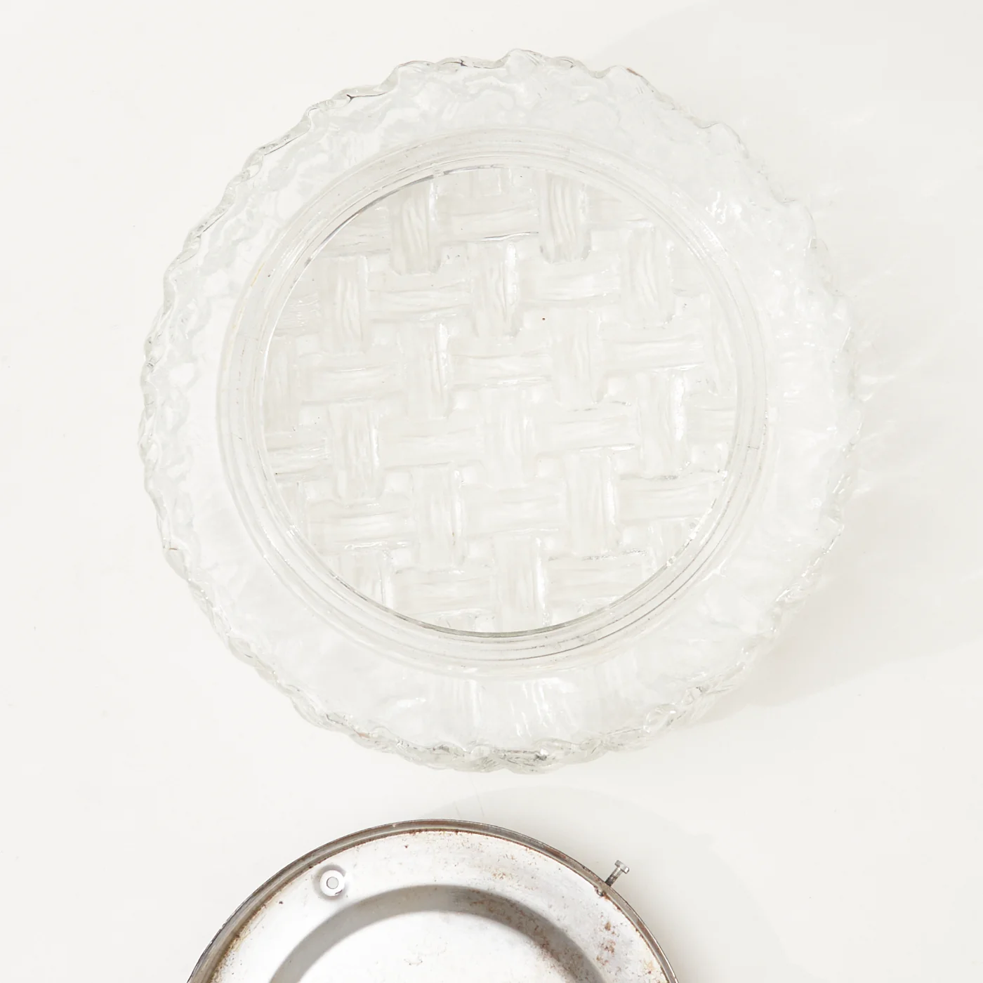 Textured Glass Flush Mount Light - Image 9