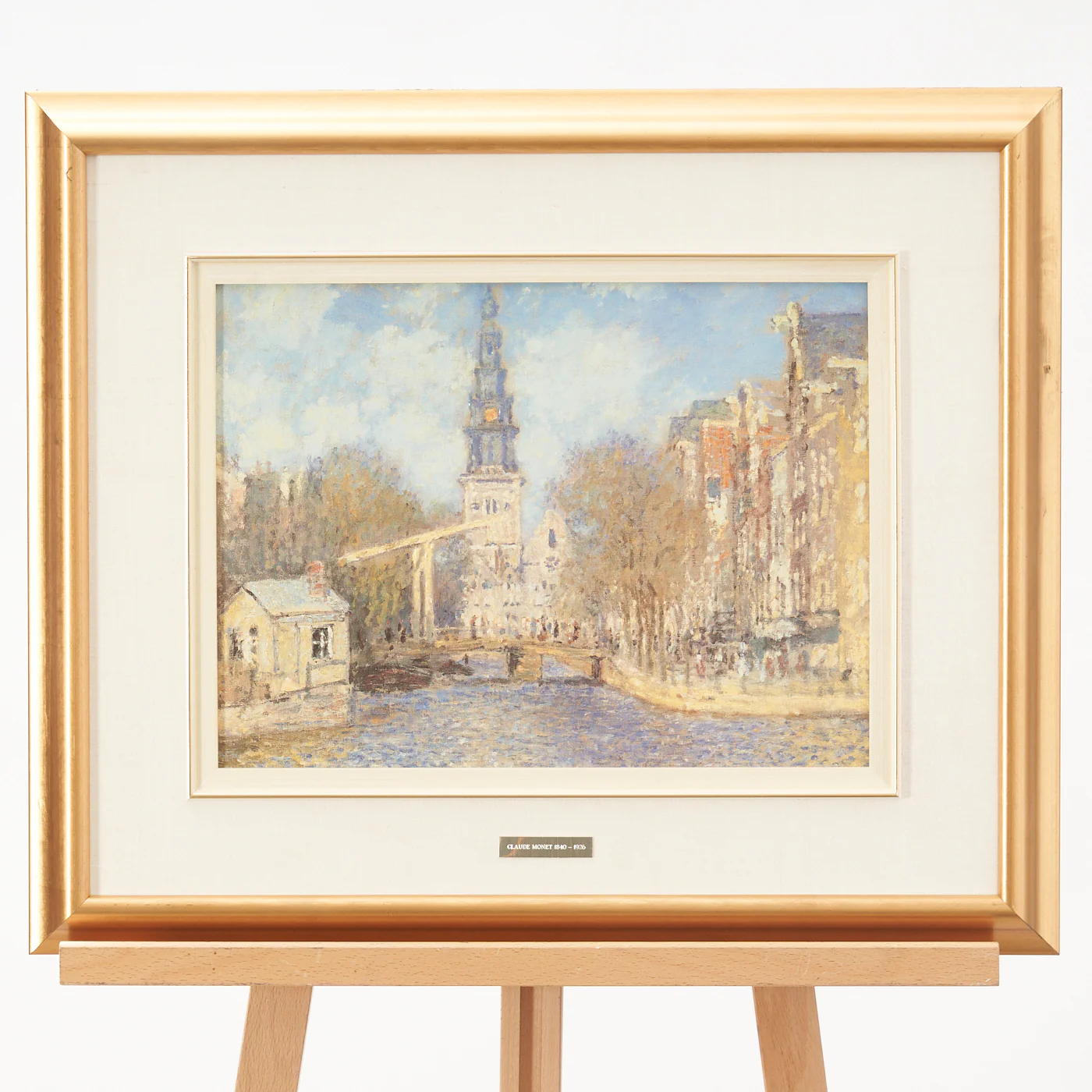'The Zuiderkerk at Amsterdam' Print by Claude Monet