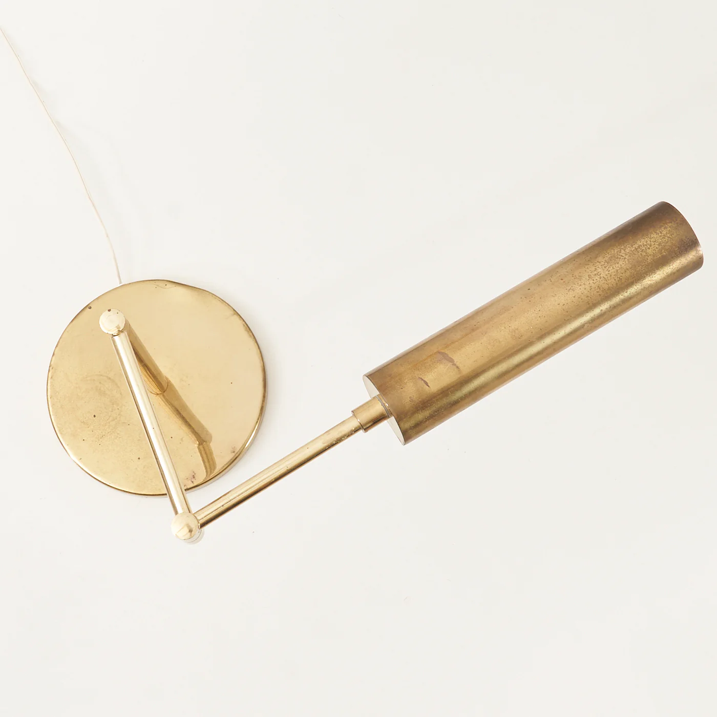 Vintage Brass Swivel Lamp - Image 4