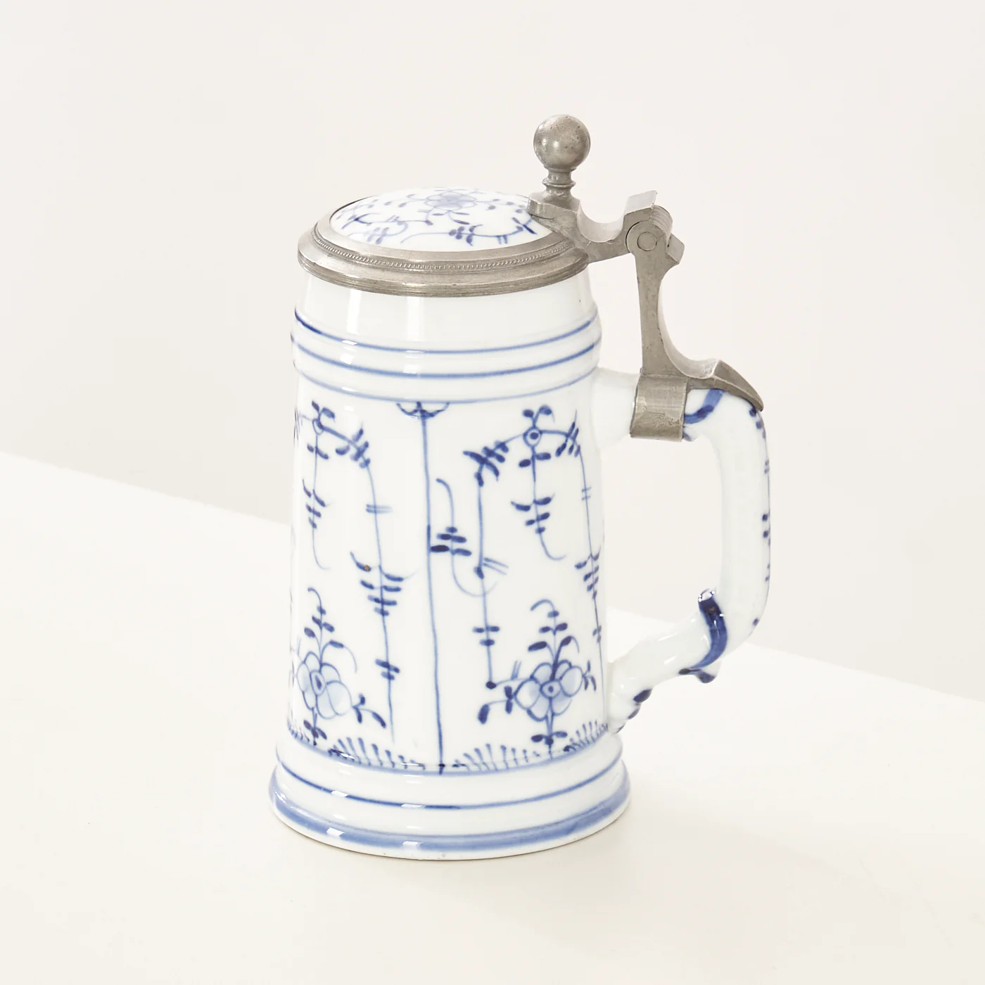 Vintage Ceramic & Metal Stein - Image 2