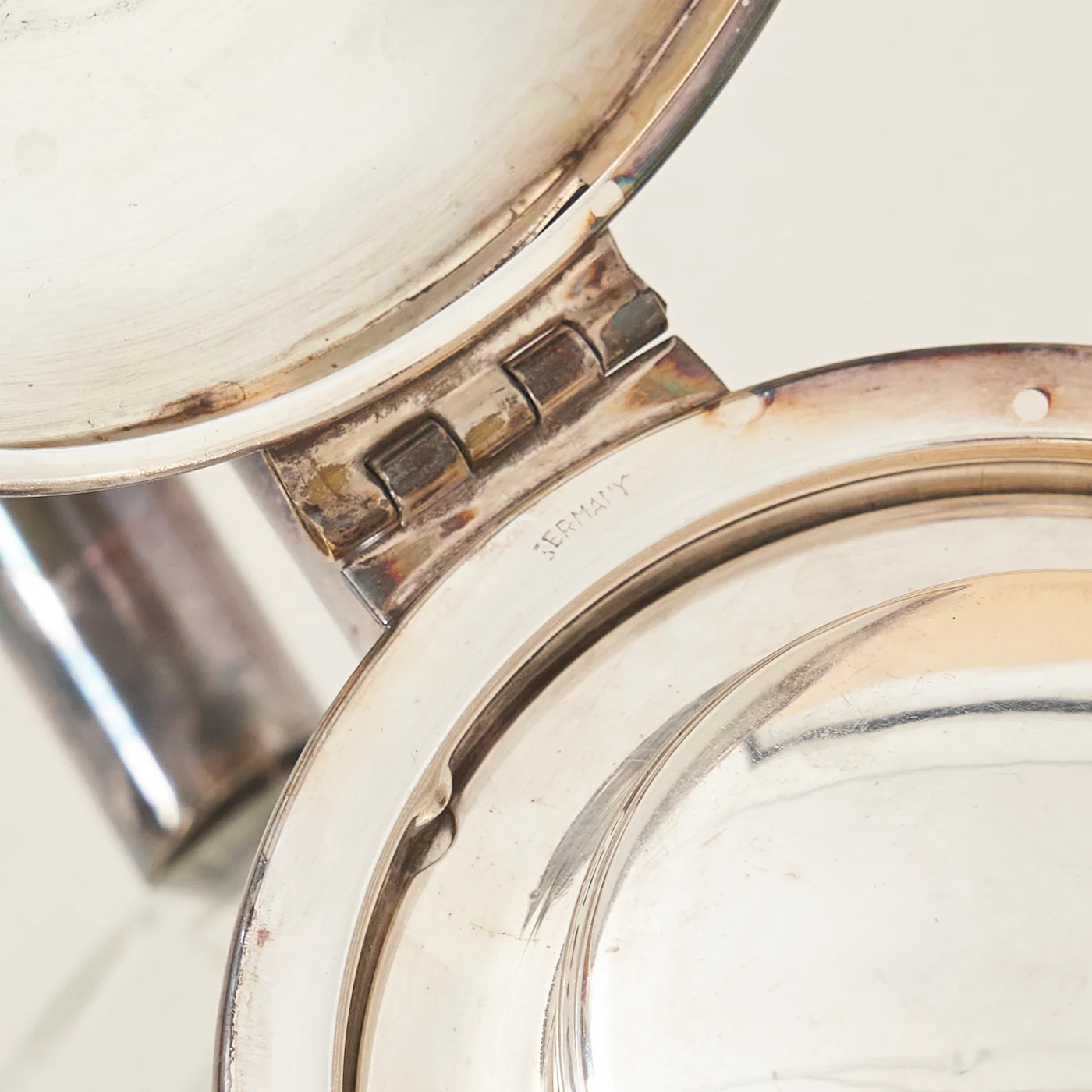 Etched Glass Pitcher w/ Ice Chamber, Germany - Image 5