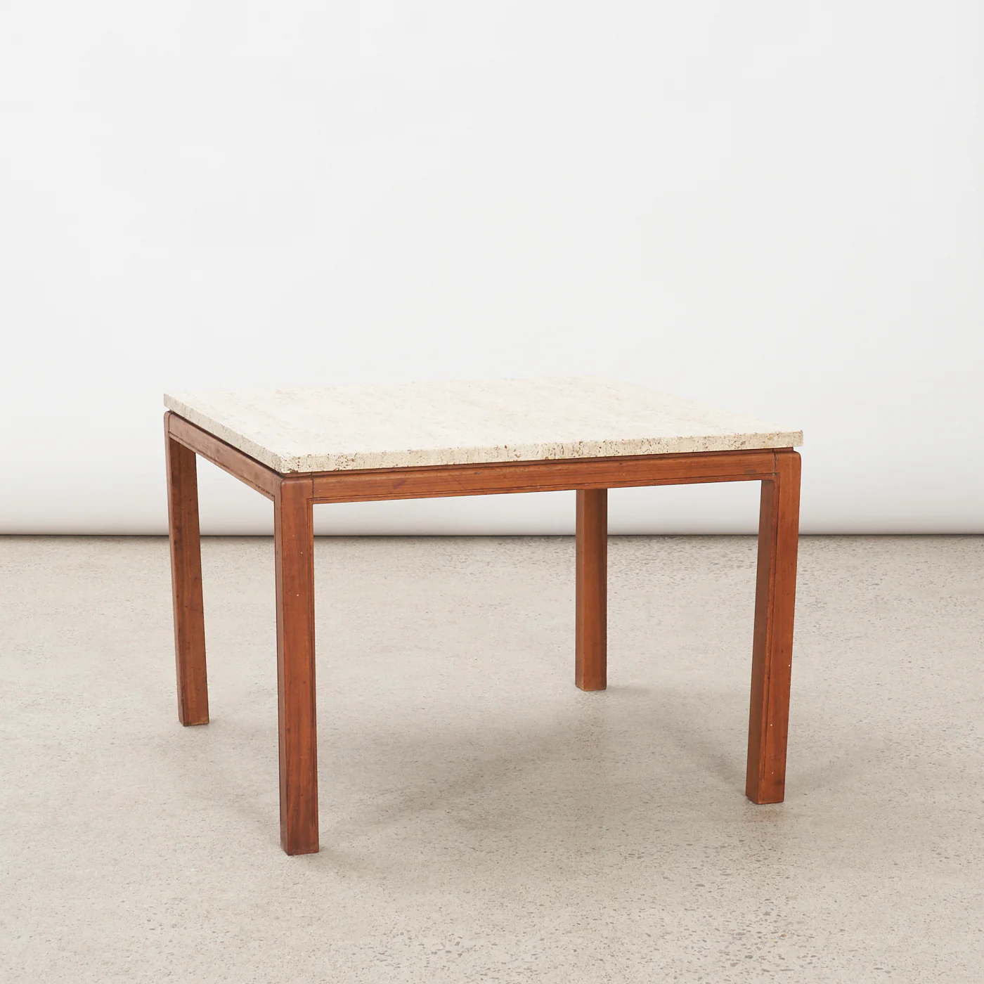 Vintage Travertine Side Table - Image 3