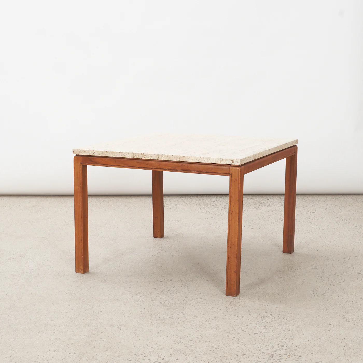 Vintage Travertine Side Table - Image 4