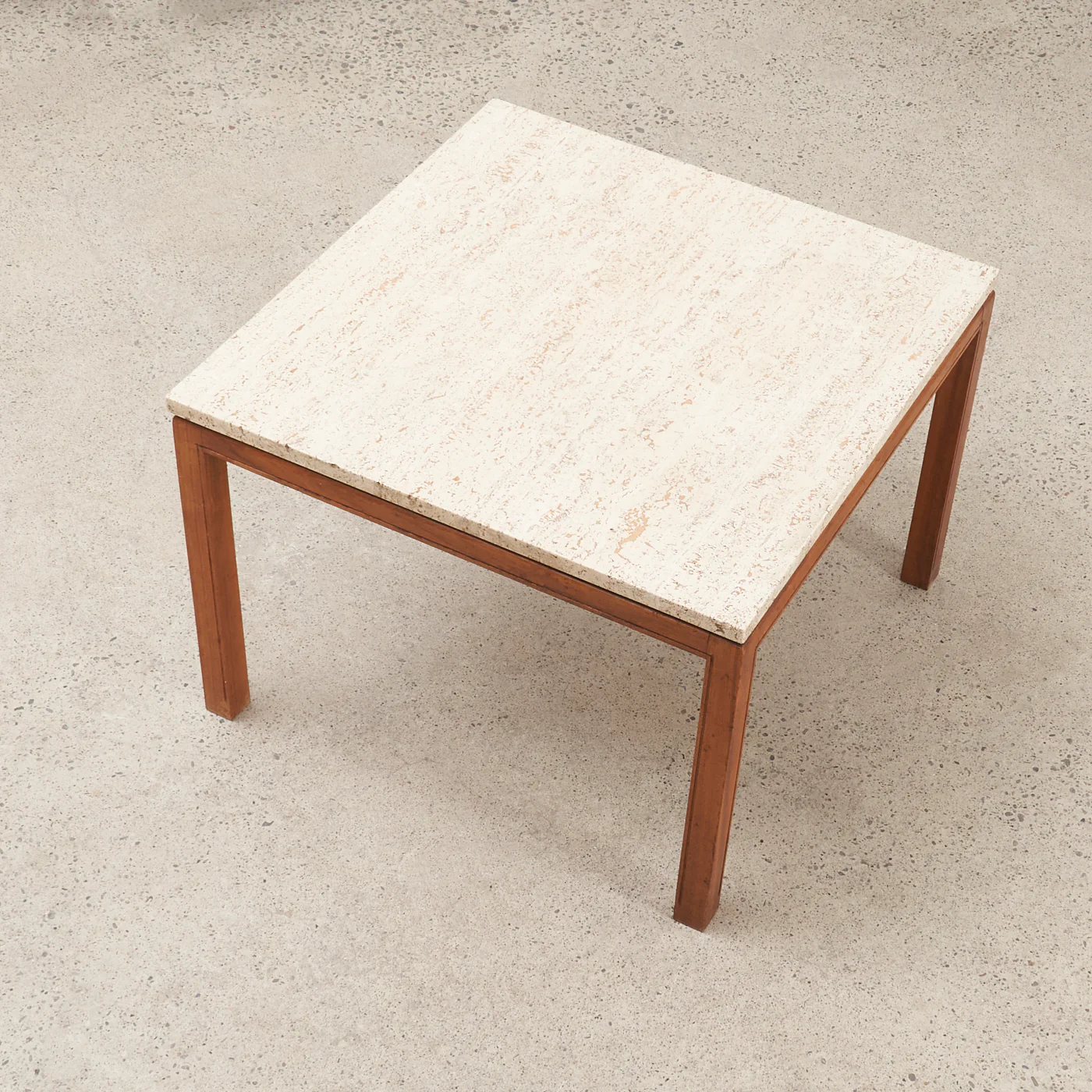 Vintage Travertine Side Table - Image 5