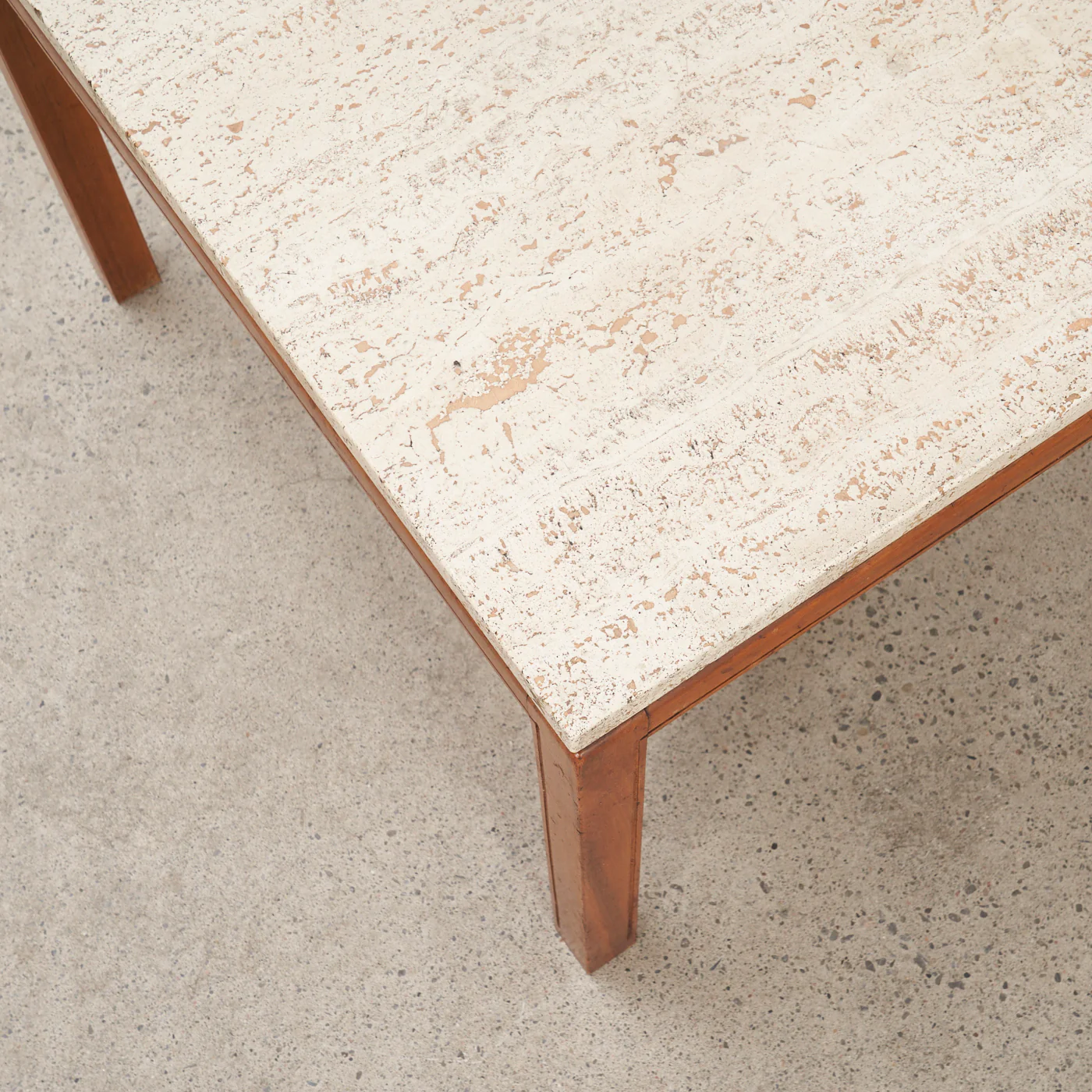 Vintage Travertine Side Table - Image 7