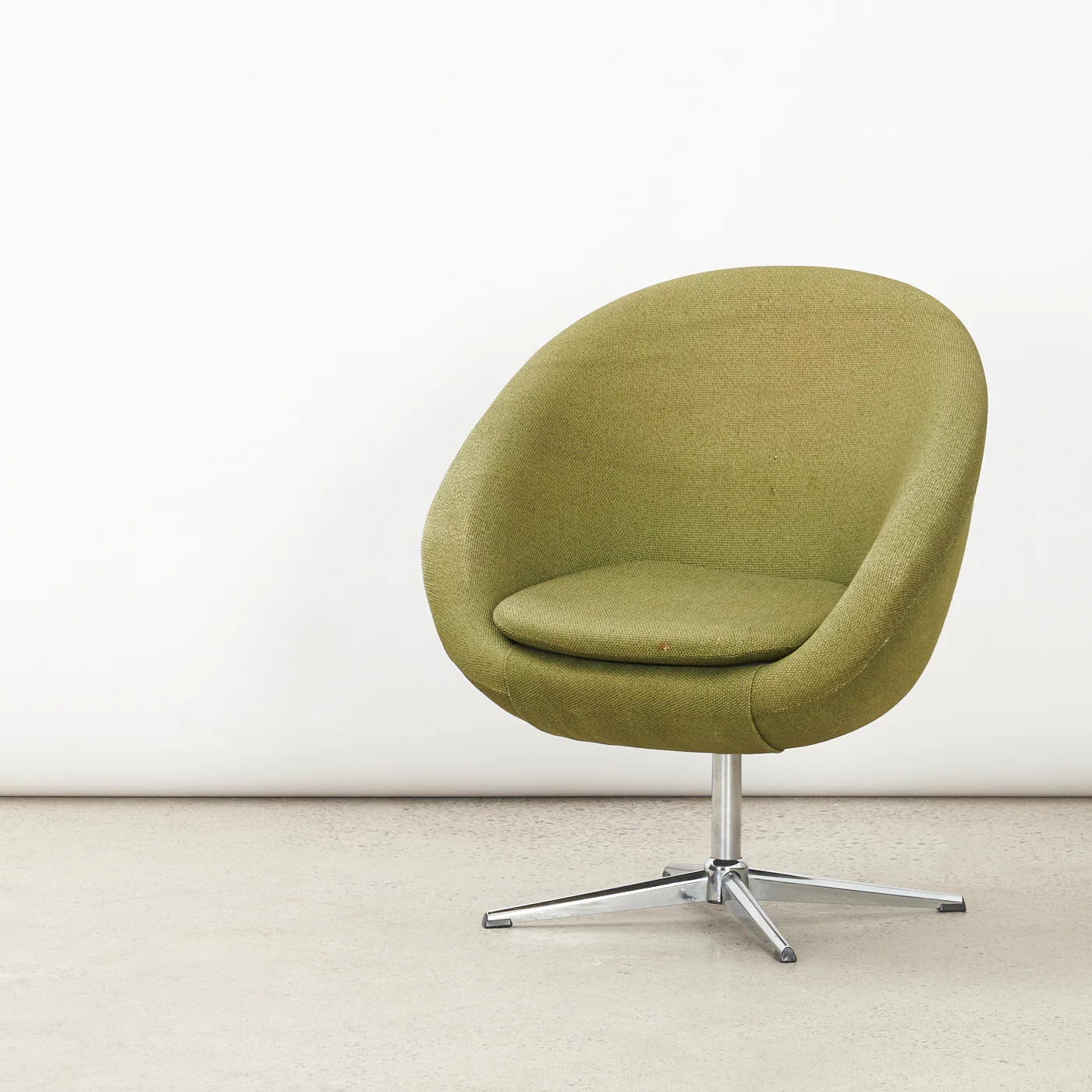 Vintage Upholstered Swivel Chair - Image 10