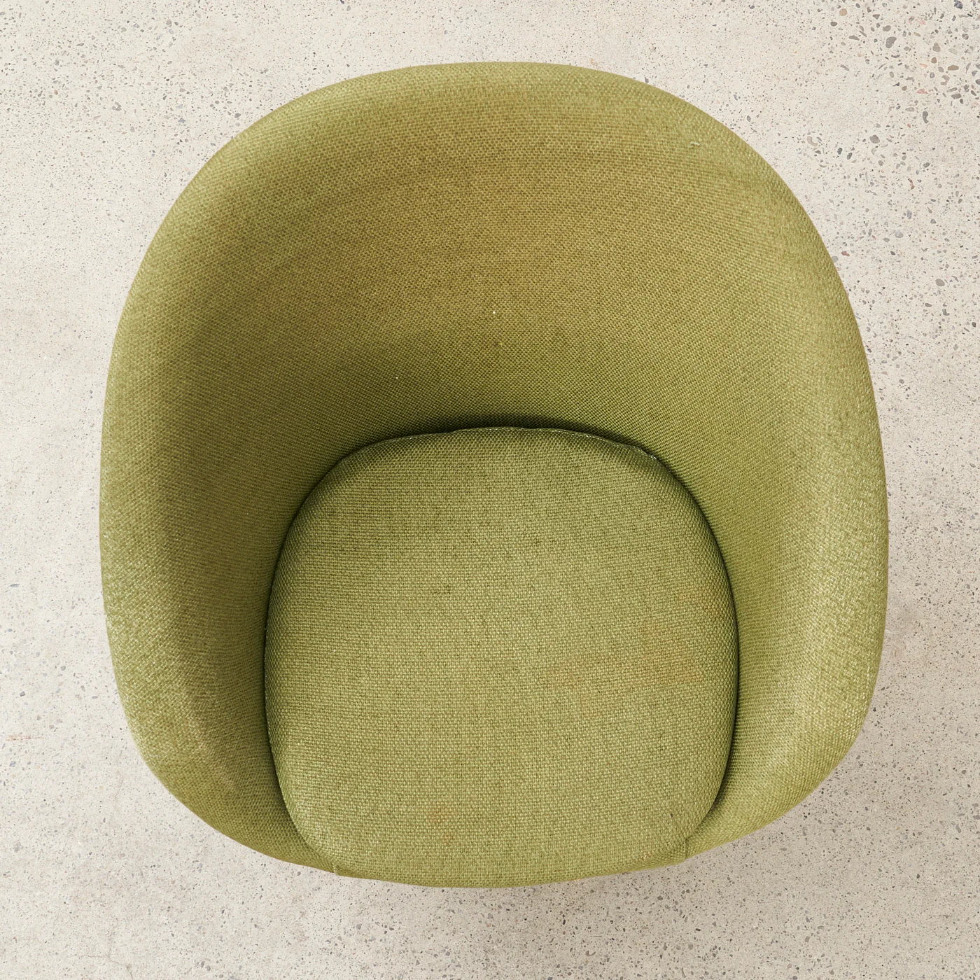 Vintage Upholstered Swivel Chair - Image 5