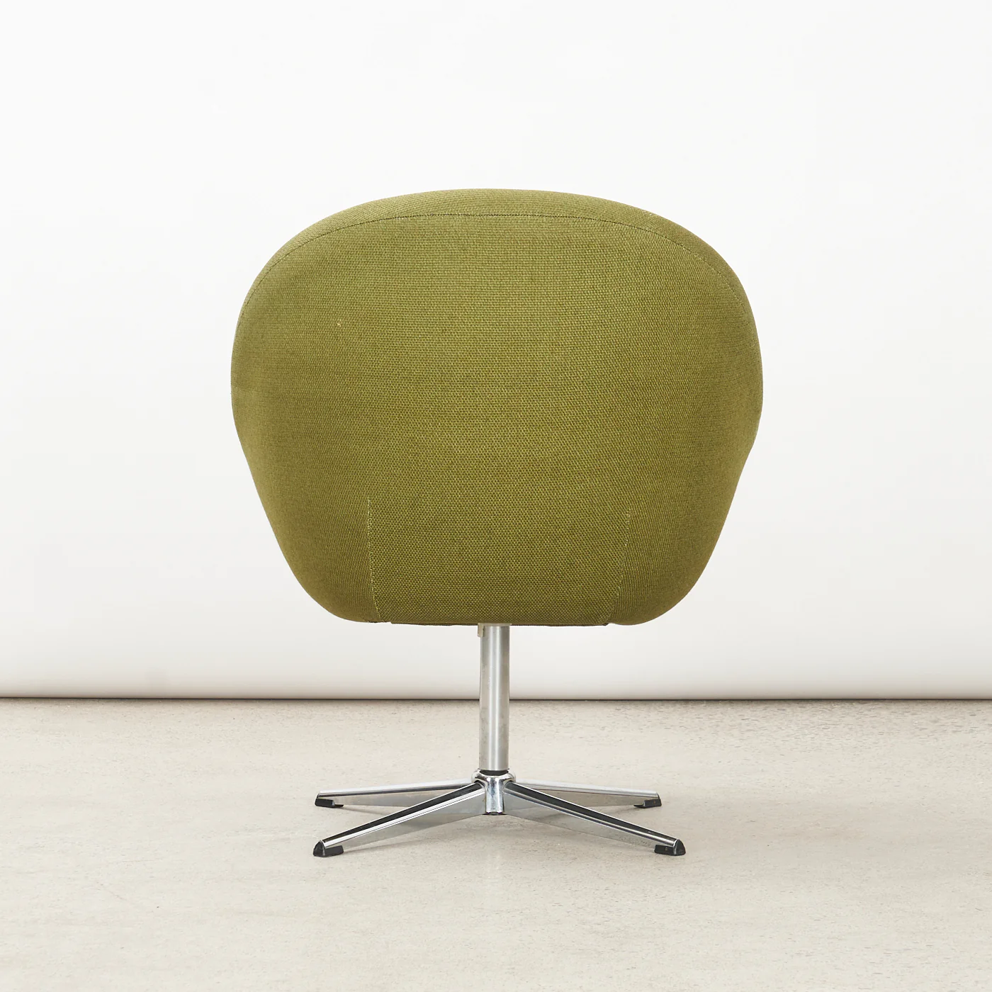 Vintage Upholstered Swivel Chair - Image 7