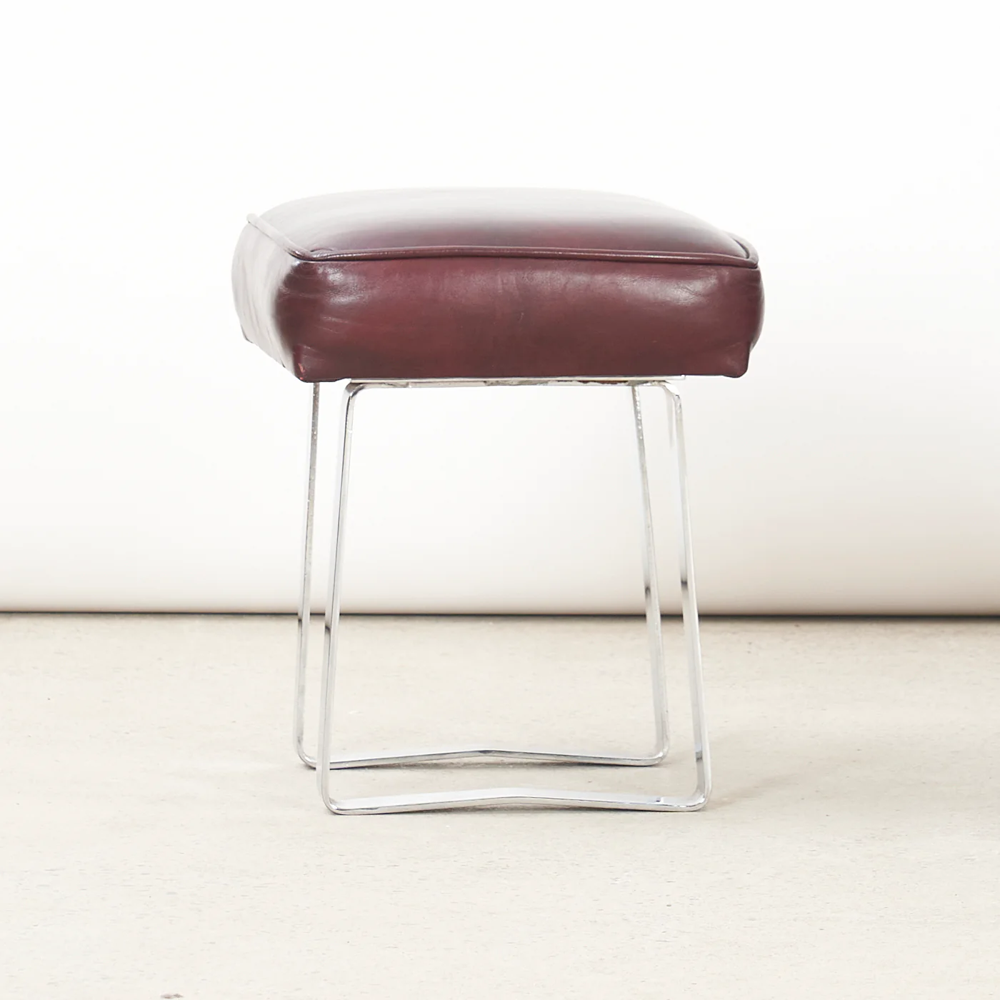 Vintage Vinyl & Chrome Grasshopper Style Lounge Chair - Image 10