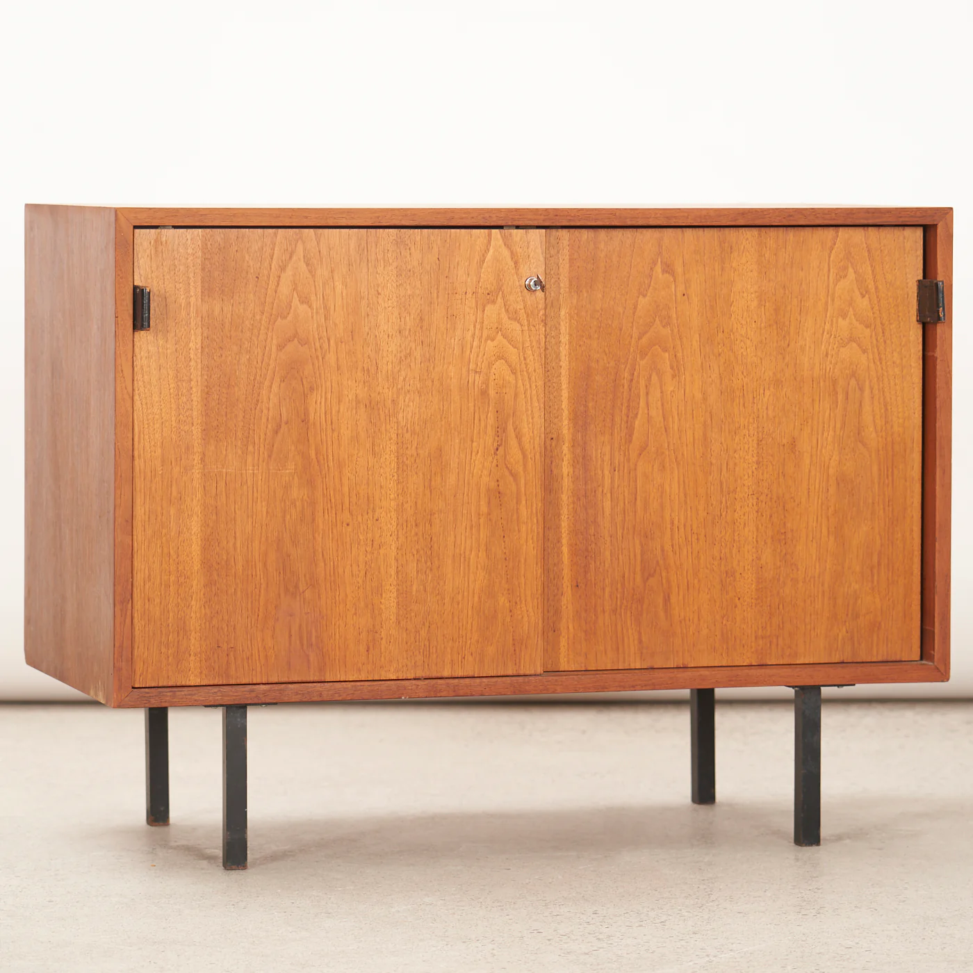 Walnut & Chrome Cabinet by Knoll - Image 7