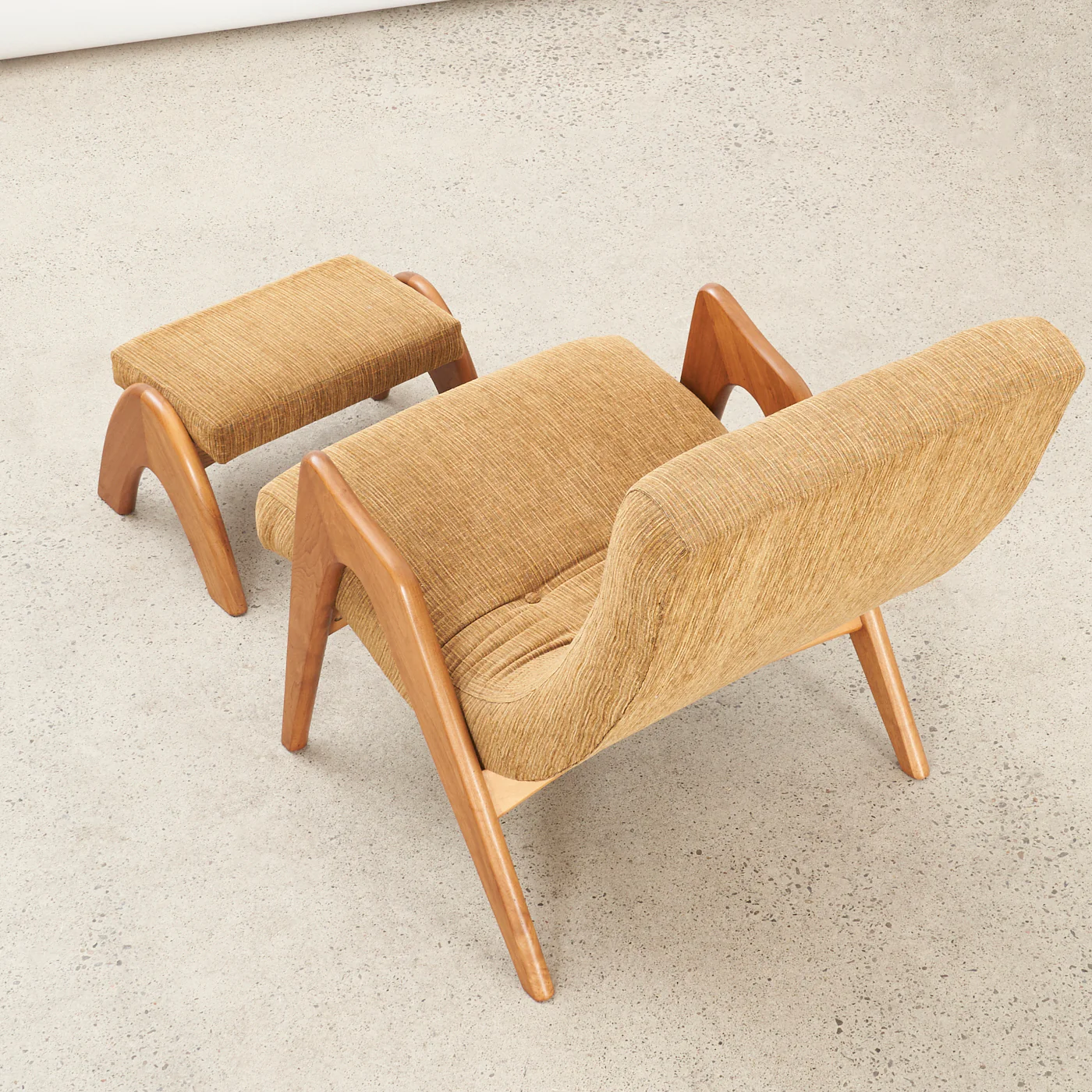 Walnut Lounge Chair & Ottoman by Adrian Pearsall - Image 11