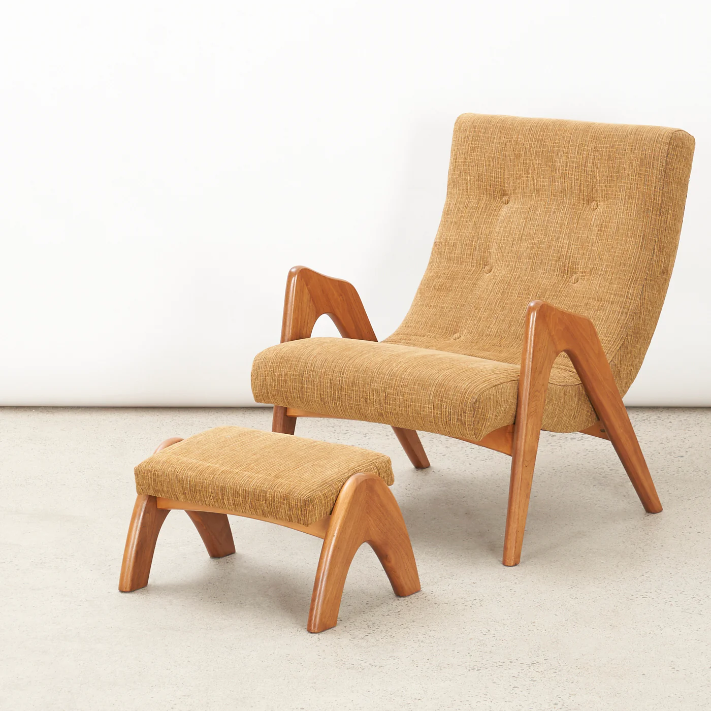 Walnut Lounge Chair & Ottoman by Adrian Pearsall - Image 13