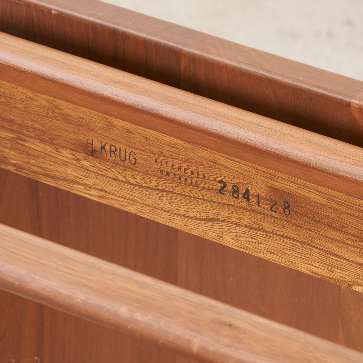 Solid Walnut Side Table by Krug - Image 7